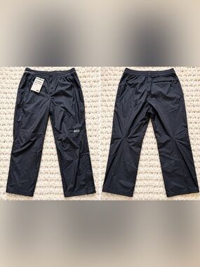 REI Co-op Trailmade Rain Pants Women’s 2X, 3X Black Waterproof NWT